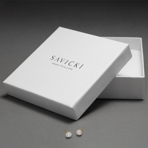 Kolczyki This is Love: złote, diamenty laboratoryjne